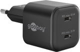 Goobay 2-ports USB GaN Oplader 35W PD Sort