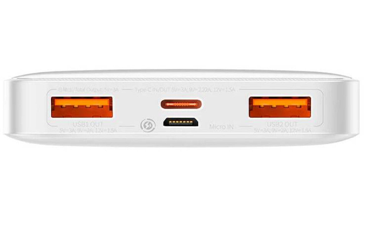 Baseus PPBD050502 powerbank Lithium polymer (LiPo) 10000 mAh Hvid