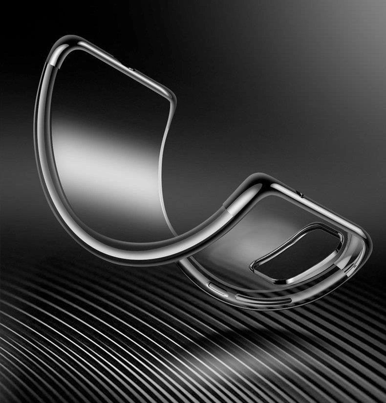 Clear Color Case Gel TPU Elektroplatering ramme Cover til Samsung Galaxy A72 4G blå