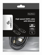 Gembird CC-HDMI4L-1M HDMI-kabel HDMI Type A (Standard) Sort