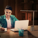 Baseus Smart Eye trådløs LED-skrivbordslampe med batteri 2200 mAh grå (DGZG-0G)