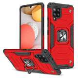 Wozinsky Ring Armor Case Kickstand Tough Rugged Cover til Samsung Galaxy A42 5G rød