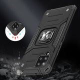 Wozinsky Ring Armor Case Kickstand Tough Rugged Cover til Samsung Galaxy A42 5G blå