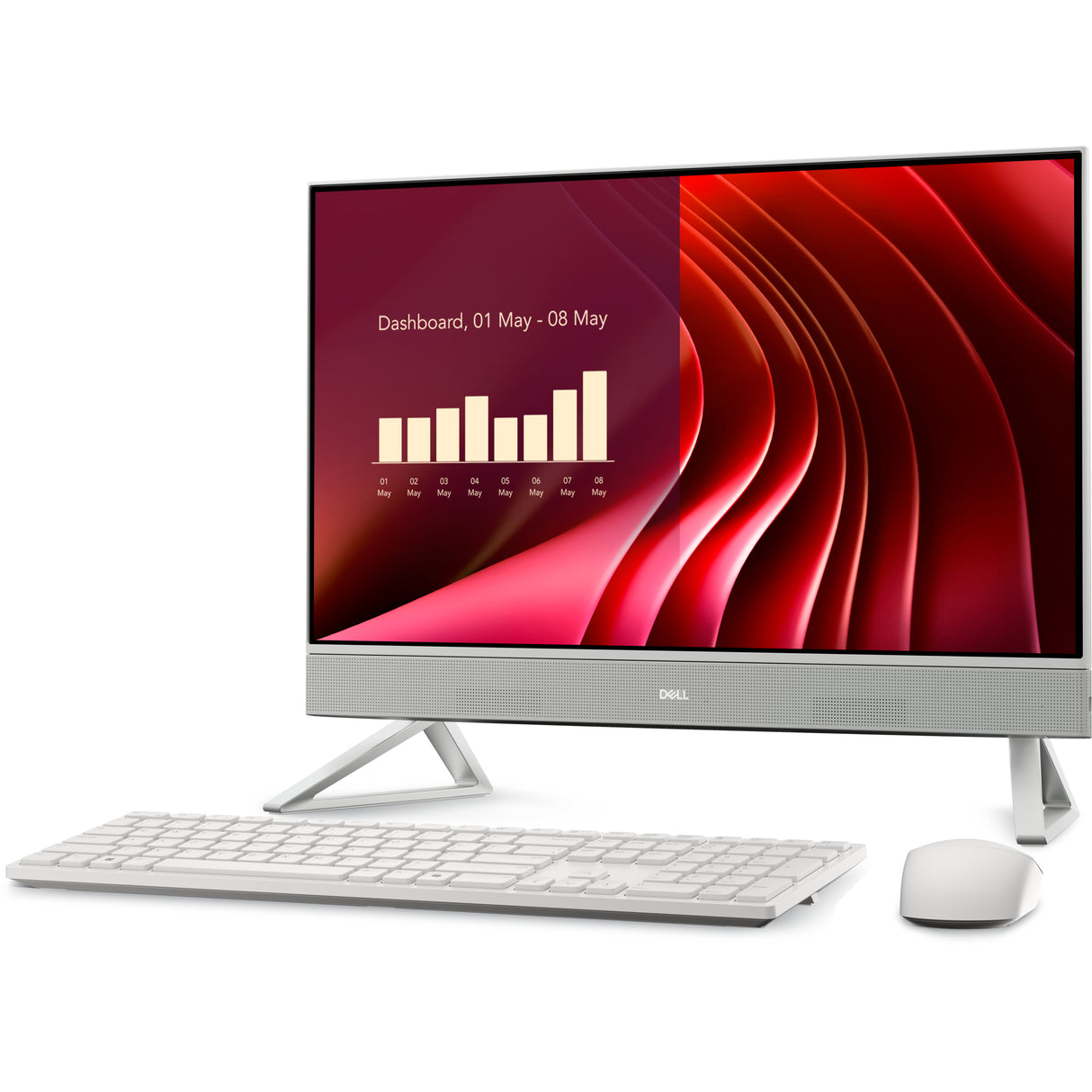 DELL EC24250 Intel Core 7 150U 60,5 cm (23.8") 1920 x 1080 pixel Berøringsskærm All-in-One PC 16 GB DDR5-SDRAM 1 TB SSD Windows 11 Pro Wi-Fi 6E (802.11ax) Hvid