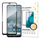 Wozinsky super holdbar Full Glue hærdet glas fuld skærm med ramme Case Friendly Nokia G20 sort