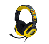 Razer Kraken V4 X Pokemon Headset Ledningsført Spil USB Type-C / USB Type-A Sort, Gul
