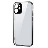 Joyroom New Beauty Series ultra tynde æske med galvaniseret ramme til iPhone 12 Pro sort (JR-BP743)