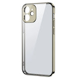 Joyroom New Beauty Series ultra tynde æske med galvaniseret ramme til iPhone 12 Pro guld (JR-BP743)