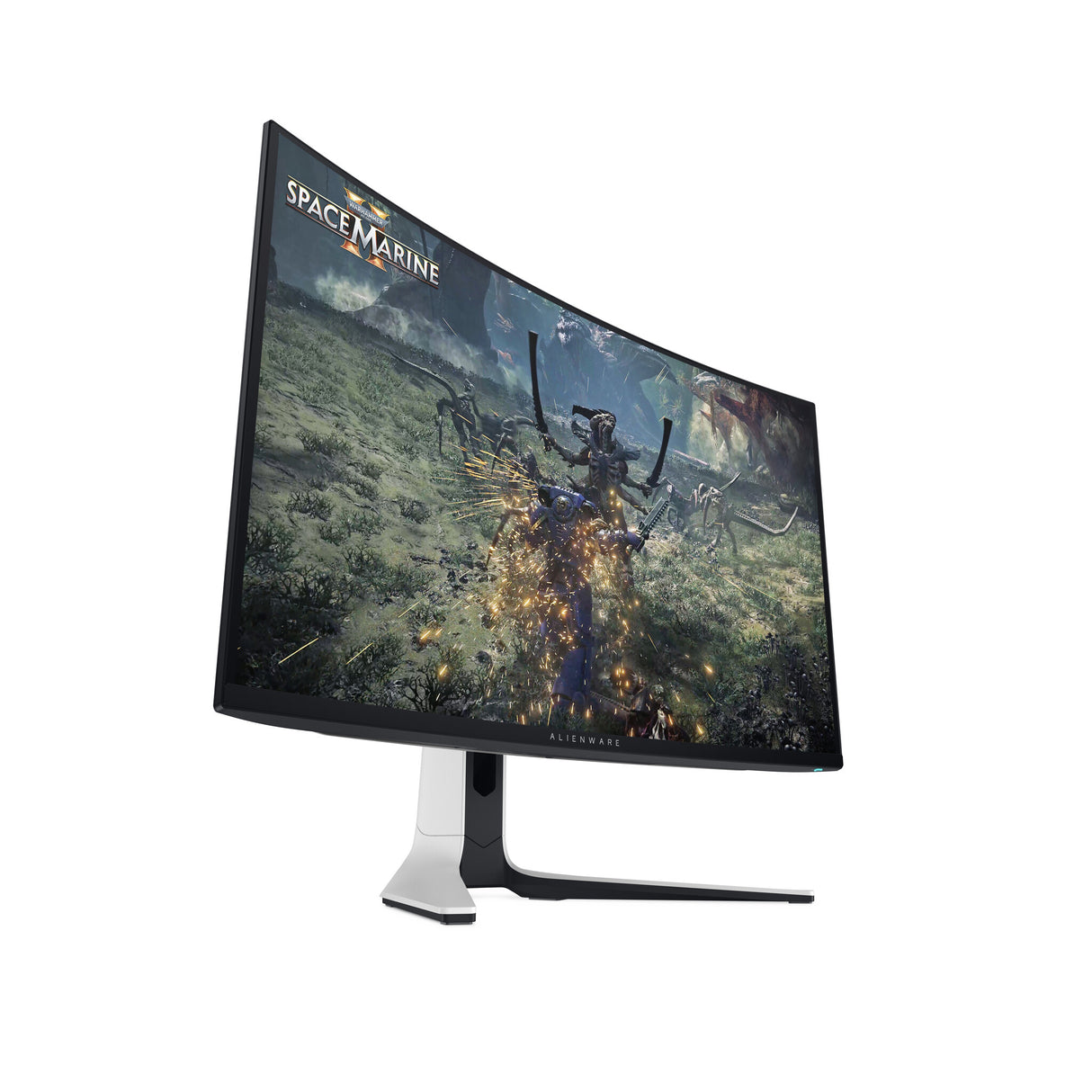 Alienware AW3225QF computerskærm 81,3 cm (32") 3840 x 2160 pixel 4K Ultra HD QD-OLED Sort, Hvid