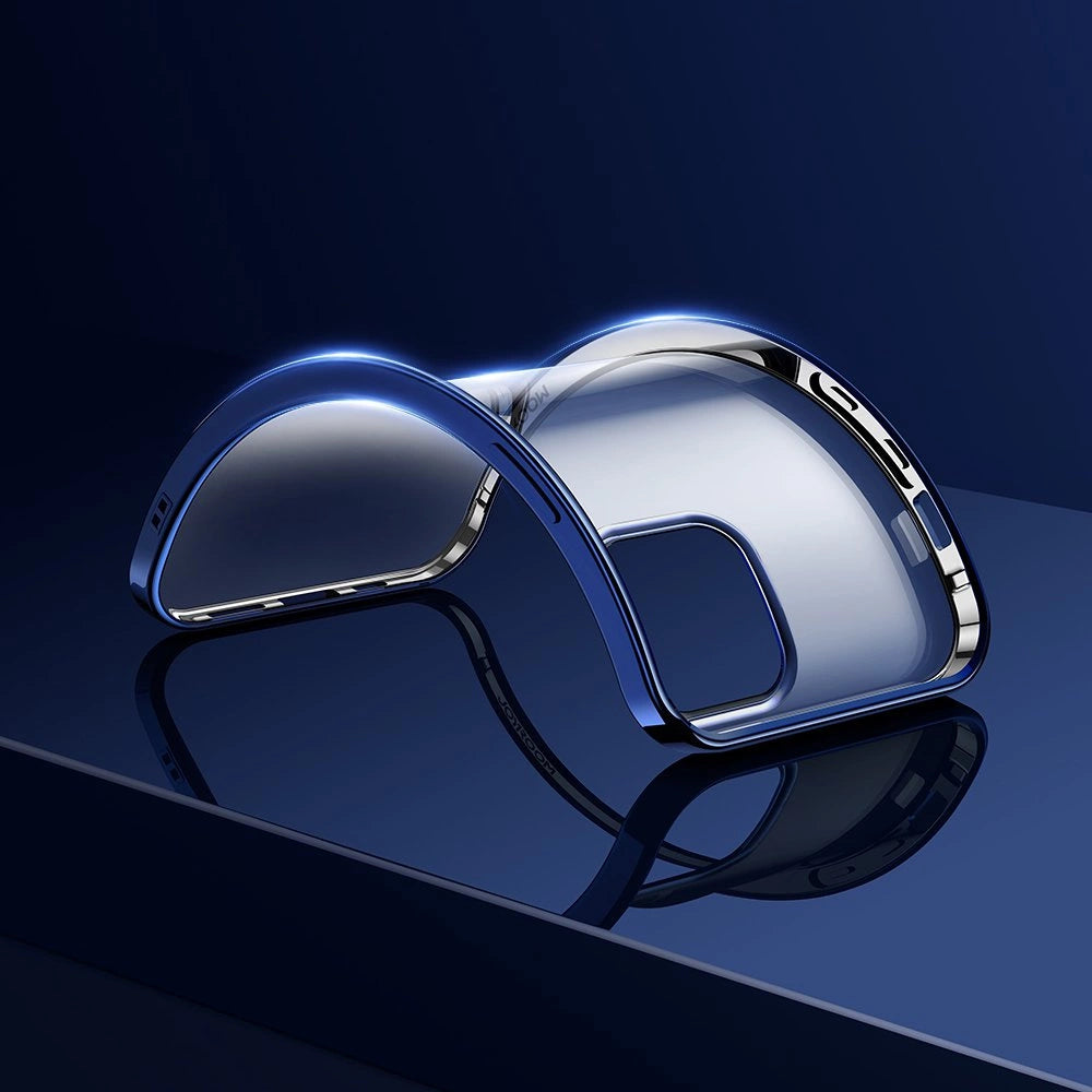 Joyroom New Beautiful Series ultra tynd kuffert med galvaniseret ramme til iPhone 12 Pro Max sort (JR-BP796)