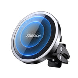 Joyroom Car Magnetic Holder Qi Wireless Inductive Charger 15W (MagSafe Kompatibel til iPhone) Sort (JR-ZS240)