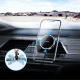 Joyroom Car Magnetic Holder Qi Wireless Inductive Charger 15W (MagSafe Kompatibel til iPhone) Sort (JR-ZS240)