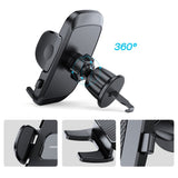 Joyroom JR-ZS259 car holder clamping phone to the air vent - black