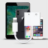 Joyroom S-Y104 hovedtelefon Lightning / 2x Lightning adapter - hvid