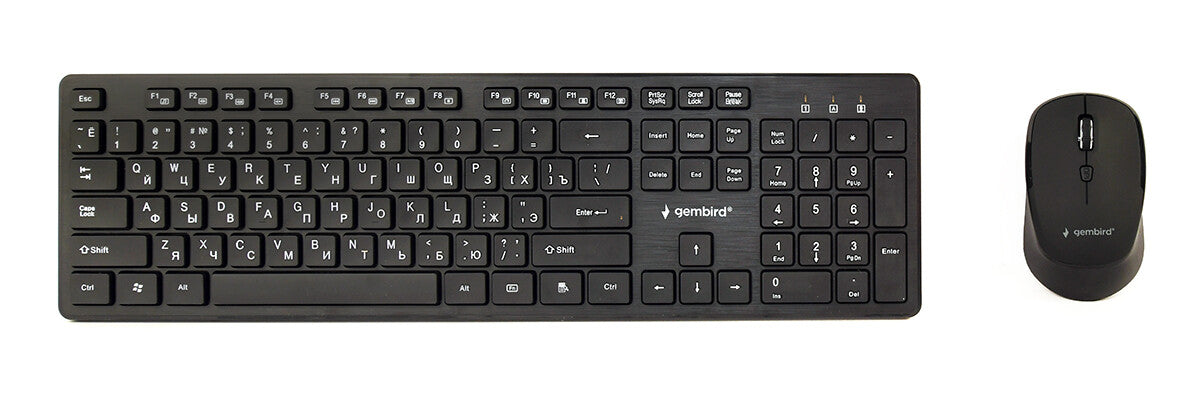 Gembird KBS-WCH-04-RU tastatur Mus inkluderet Hjem RF trådløst Sort