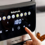 Taurus AIR FRY DIGITAL 7S VIEW Enkelt 6,5 L Enkeltstående 1600 W Varmluftsteger Sølv, Sort