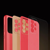 Dux Ducis Yolo elegant kuffert lavet af blødt TPU og PU læder til Samsung Galaxy A72 4G rød