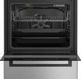 Beko FBM62320SDS Fritstående komfur Elektrisk Gaskomfur Sort, Sølv