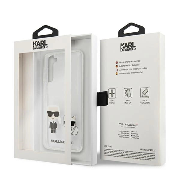 Karl Lagerfeld KLHCS21MCKTR S21+ G996 Hardcase Transparent Karl & Choupette