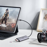 Ugreen multifunktionelle HUB USB Type C - 3x USB 3.2 Gen 1 / HDMI 4K 60Hz / SD og TF-kortlæser grå (60383 CM511)
