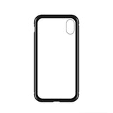 Wozinsky Full Magnetic Case Full Body Front og Back Cover med indbygget glas til Samsung Galaxy A72 4G sort-gennemsigtig
