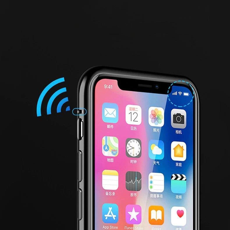 Wozinsky Full Magnetic Case Full Body Front og Back Cover med indbygget glas til Samsung Galaxy A72 4G sort-gennemsigtig