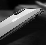 Wozinsky Full Magnetic Case Full Body Front og Back Cover med indbygget glas til Samsung Galaxy A72 4G sort-gennemsigtig