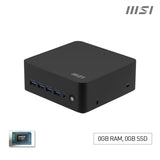 MSI Cubi Z AI 8M-006BEU USFF Sort 8845HS AMD SoC 5,1 GHz Indbyggede højttaler(e)