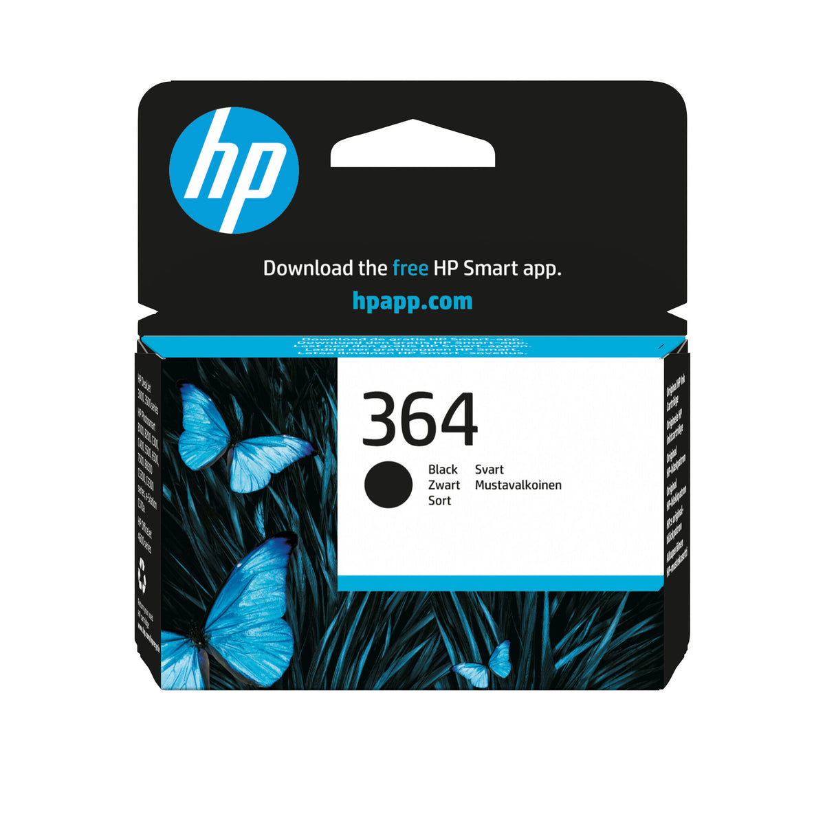 HP 364 Sort 250 sider Blæk CB316EE