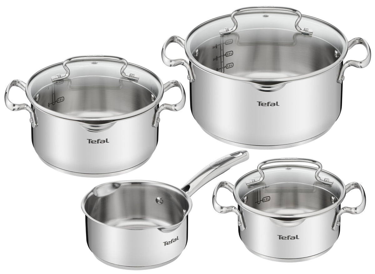 Tefal Duetto+ G719S734 Madlavningssæt Sølv Transparent