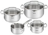 Tefal Duetto+ G719S734 Madlavningssæt Sølv Transparent