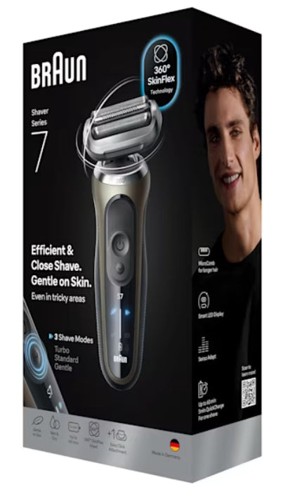 Braun Series 7 72-C1200s Barbermaskine Sort Guld