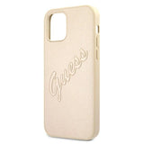 Guess GUHCP12LRSAVSLG iPhone 12 Pro Max 6.7" guld/guld hardcase Saffiano Vintage Script