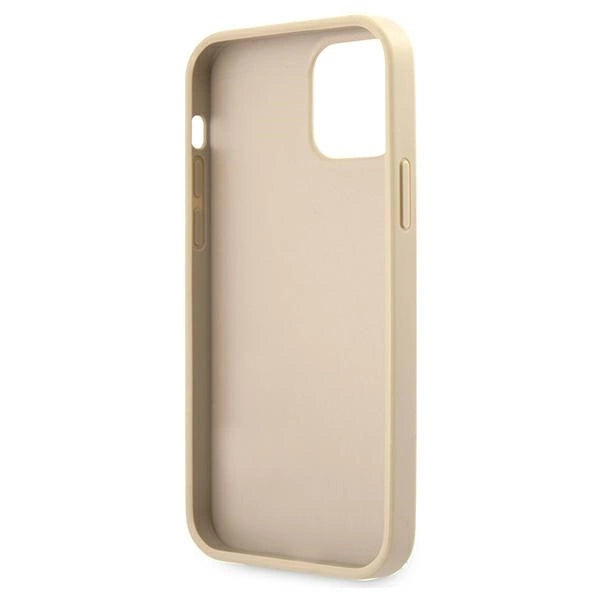 Guess GUHCP12LRSAVSLG iPhone 12 Pro Max 6.7" guld/guld hardcase Saffiano Vintage Script