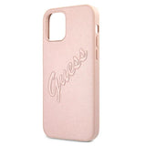 Guess GUHCP12LRSAVSRG iPhone 12 Pro Max 6.7" pink/pink hardcase Saffiano Vintage Script