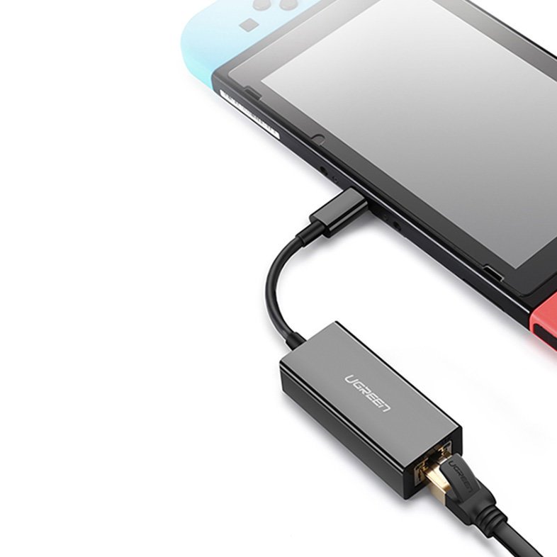 Ugreen eksternt netværksadapter RJ45 - USB Type C (1000 Mbps / 1 Gbps) Gigabit Ethernet grå (CM199)