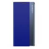 Sleep Case Bookcase Type Case med Smart Window til Samsung Galaxy A22 4G blå