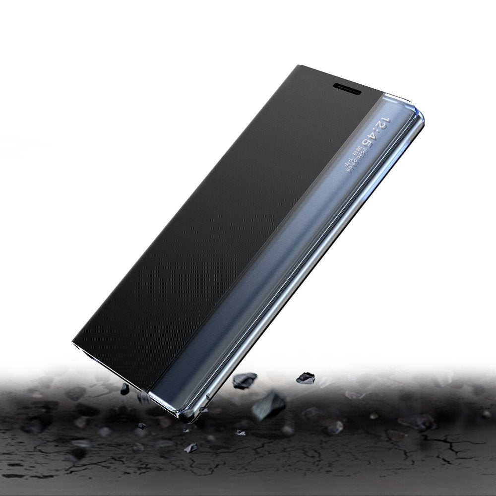 Sleep Case Bookcase Type Case med Smart Window til Samsung Galaxy A22 4G blå