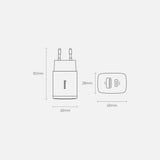 Baseus Compact fast charger USB / USB Type C 20W 3A Power Delivery Quick Charge 3.0 black (CCXJ-B01)
