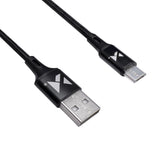 Wozinsky kabel USB - microUSB 2,4A 1m sort (WUC-M1B)
