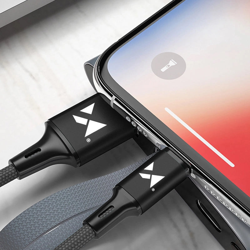 Wozinsky kabel USB - microUSB 2,4A 1m sort (WUC-M1B)