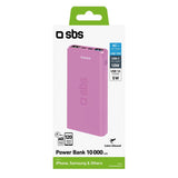 SBS TTBB10000FASTP powerbank Lithium polymer (LiPo) 10000 mAh Lyserød
