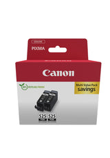 Canon PGI 525PGBK Twin Pack Sort 341 sider Blækbeholder