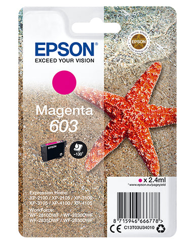 Epson C13T03U34020 blækpatron 1 stk Original Standard udbytte Magenta