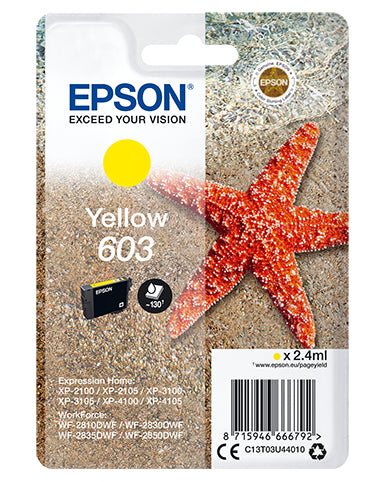 Epson C13T03U44010 blækpatron 1 stk Original Standard udbytte Gul