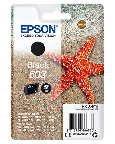Epson C13T03U14020 blækpatron 1 stk Original Standard udbytte Sort