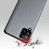 Dux Ducis Fino case dækket med nylon materiale til Samsung Galaxy A22 4G grå