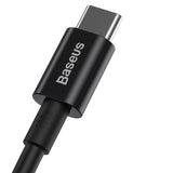 Baseus CATYS-C01 USB-C - USB-C PD QC FCP kabel 100W 5A 480Mb/s 2m - sort