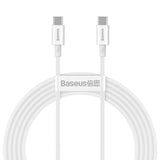 Baseus CATYS-C02 USB-C - USB-C PD QC FCP-kabel 100W 5A 2m - hvid