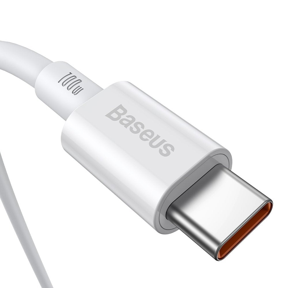 Baseus CATYS-C02 USB-C - USB-C PD QC FCP-kabel 100W 5A 2m - hvid